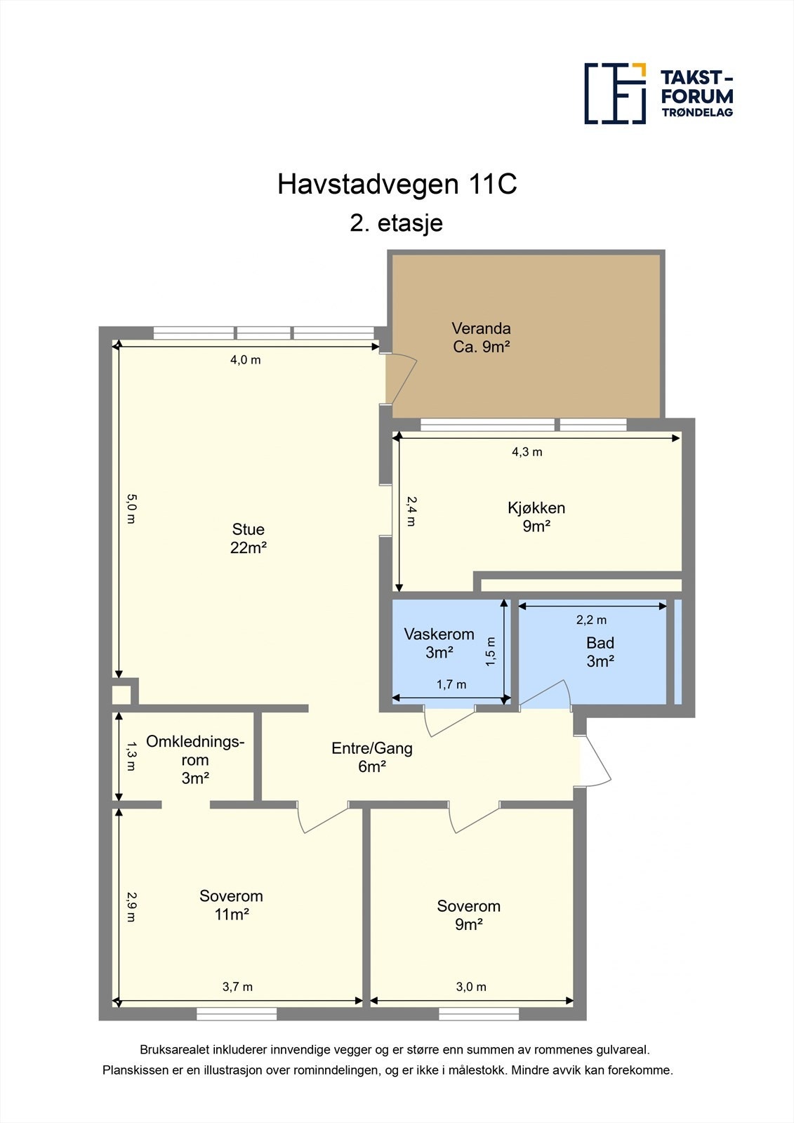 Skissert plantegning. Galleribilde