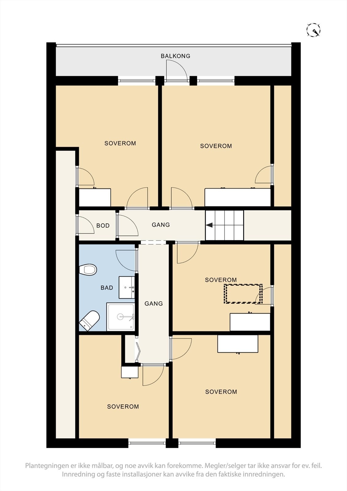 Plantegning 2. etasje Galleribilde