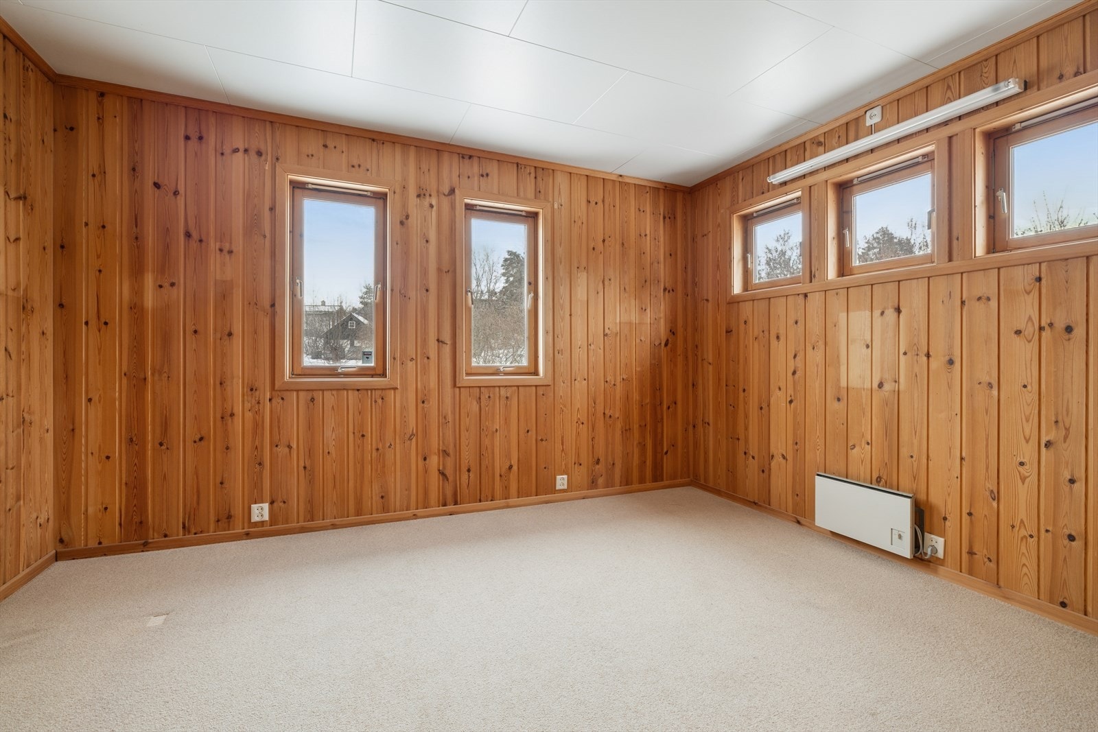 Soverom 1 - I opprinnelig plantegninger er rommet oppgitt som TV-rom (rom for varig opphold). Galleribilde