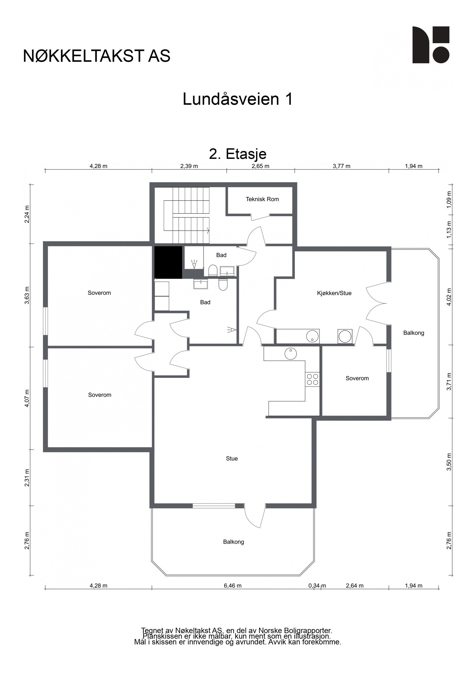 Plantegning 2. Etasje Galleribilde