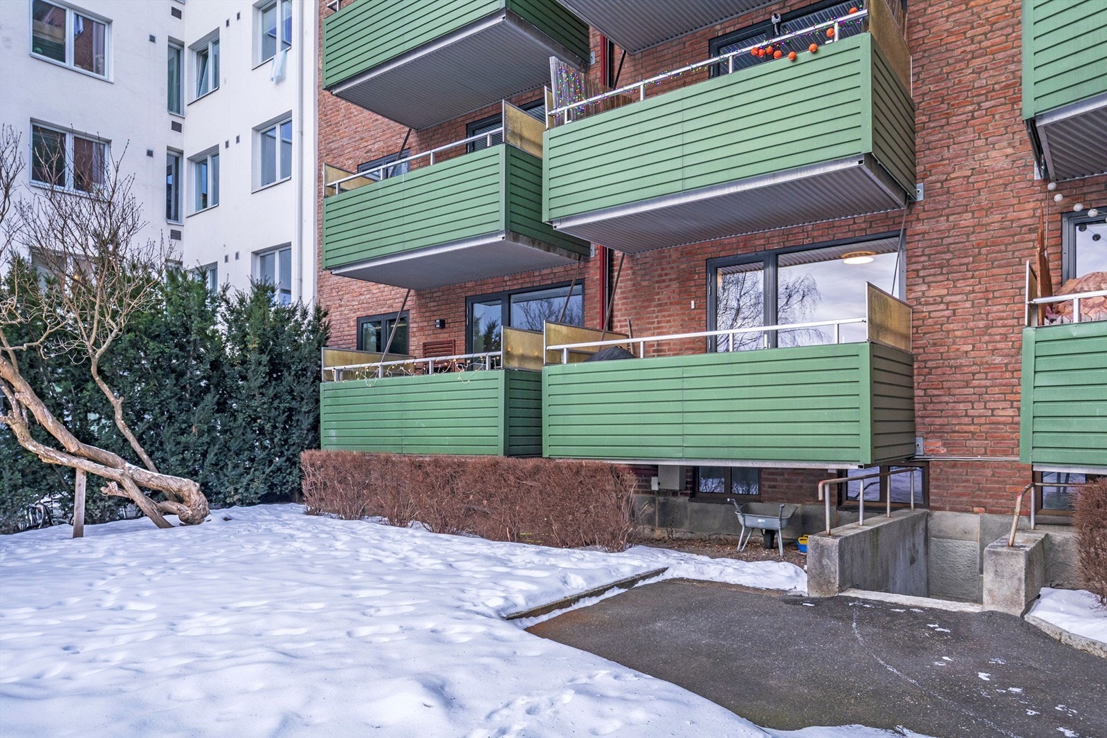 Fasade mot bakgård. Galleribilde