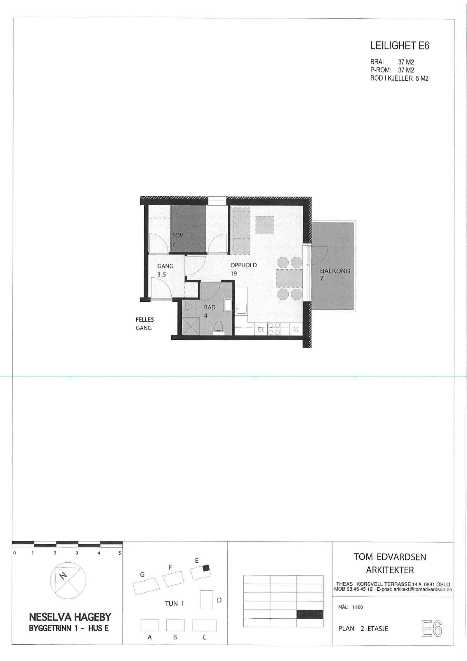 Plantegning Galleribilde