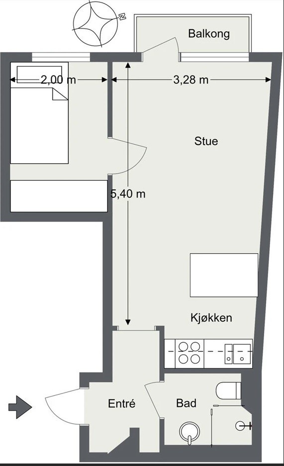 Plantegning Galleribilde