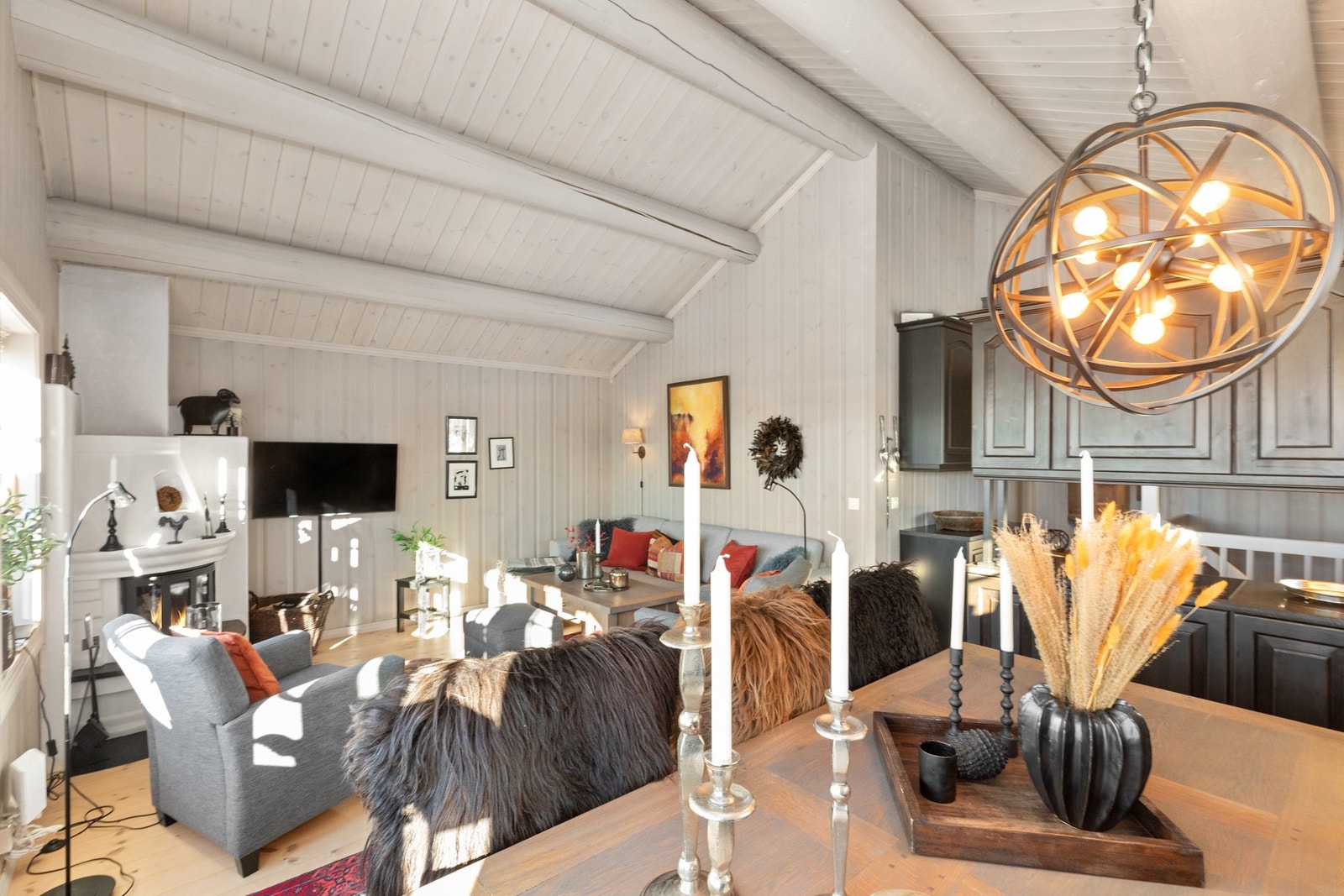 Lyse, fine farger i rommet Galleribilde