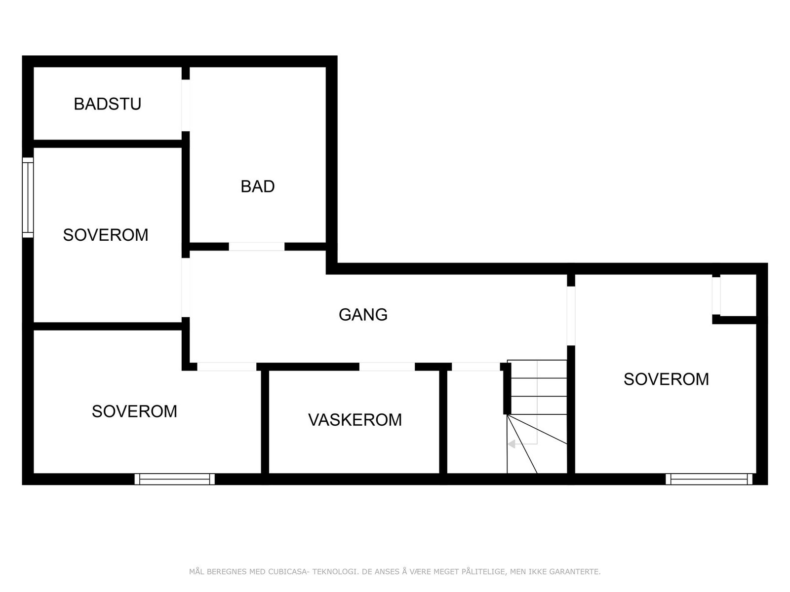 Plantegning underetasje Galleribilde