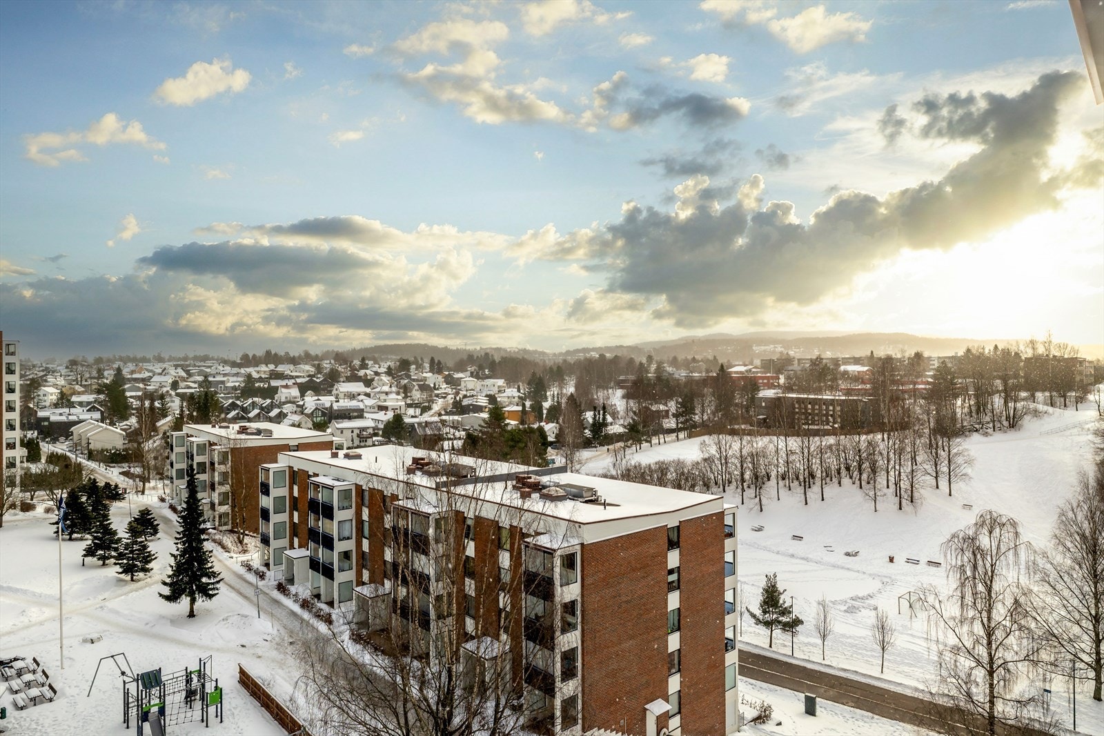 Utsikt fra balkong Galleribilde