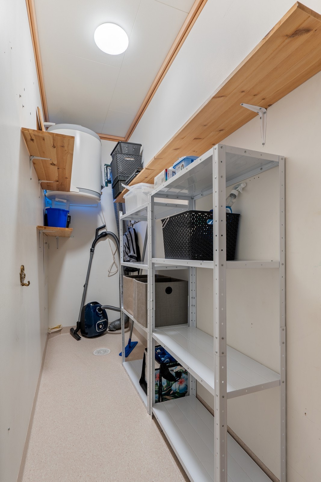 Praktisk oppbevaringsrom. Galleribilde