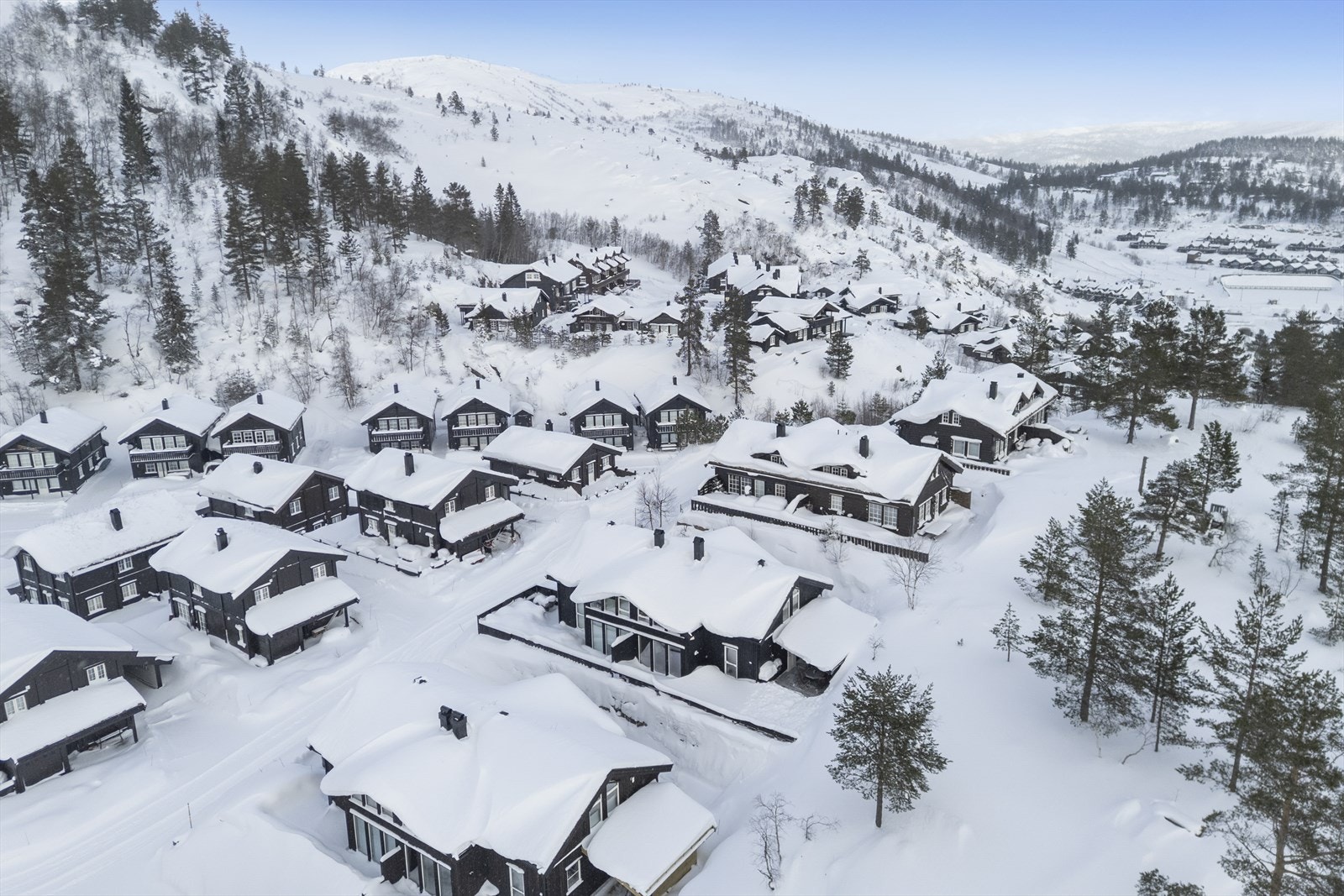 Flott del av hytte med kort vei til alpinanlegg. Galleribilde