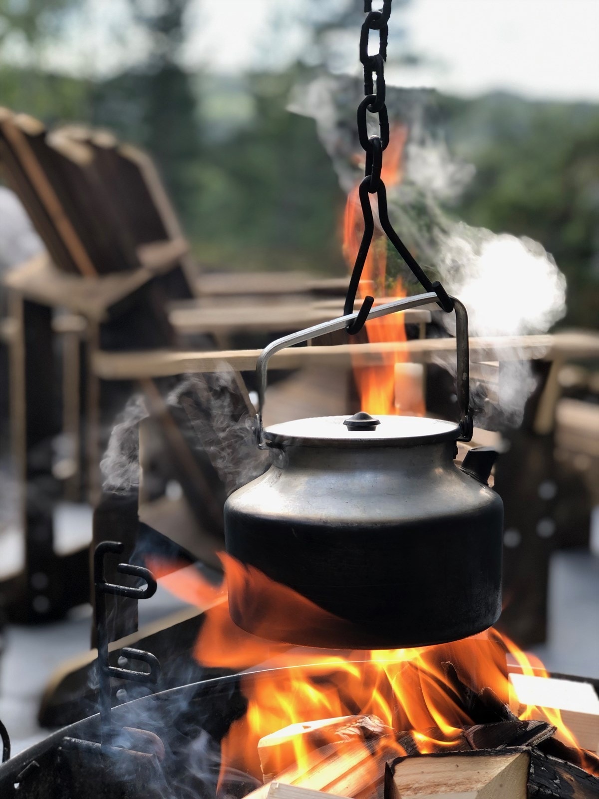 Selgers bilde. Stemningsbilde fra terrassen. Galleribilde