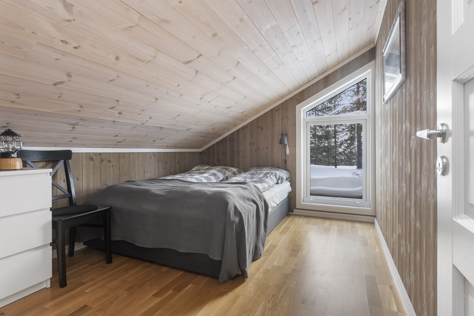 Rom som er innredet som soverom. Galleribilde