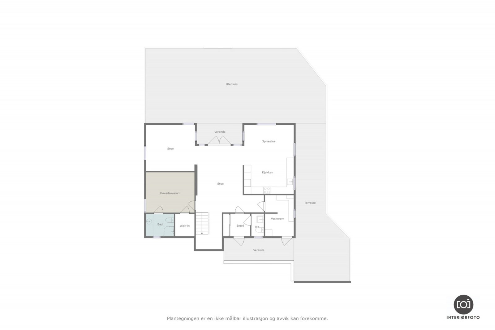 Plantegning 1.etg Galleribilde