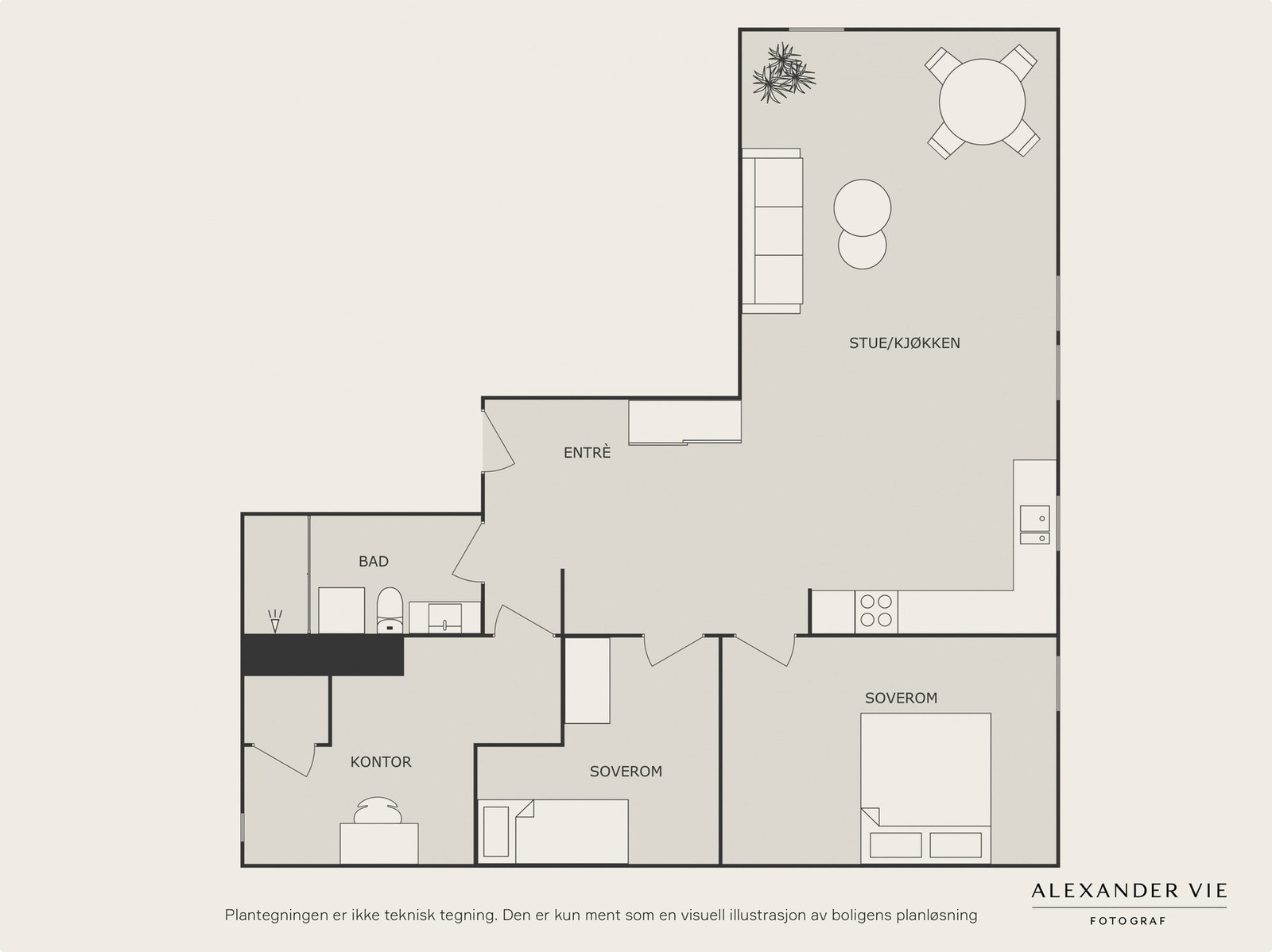 Planskisse Galleribilde