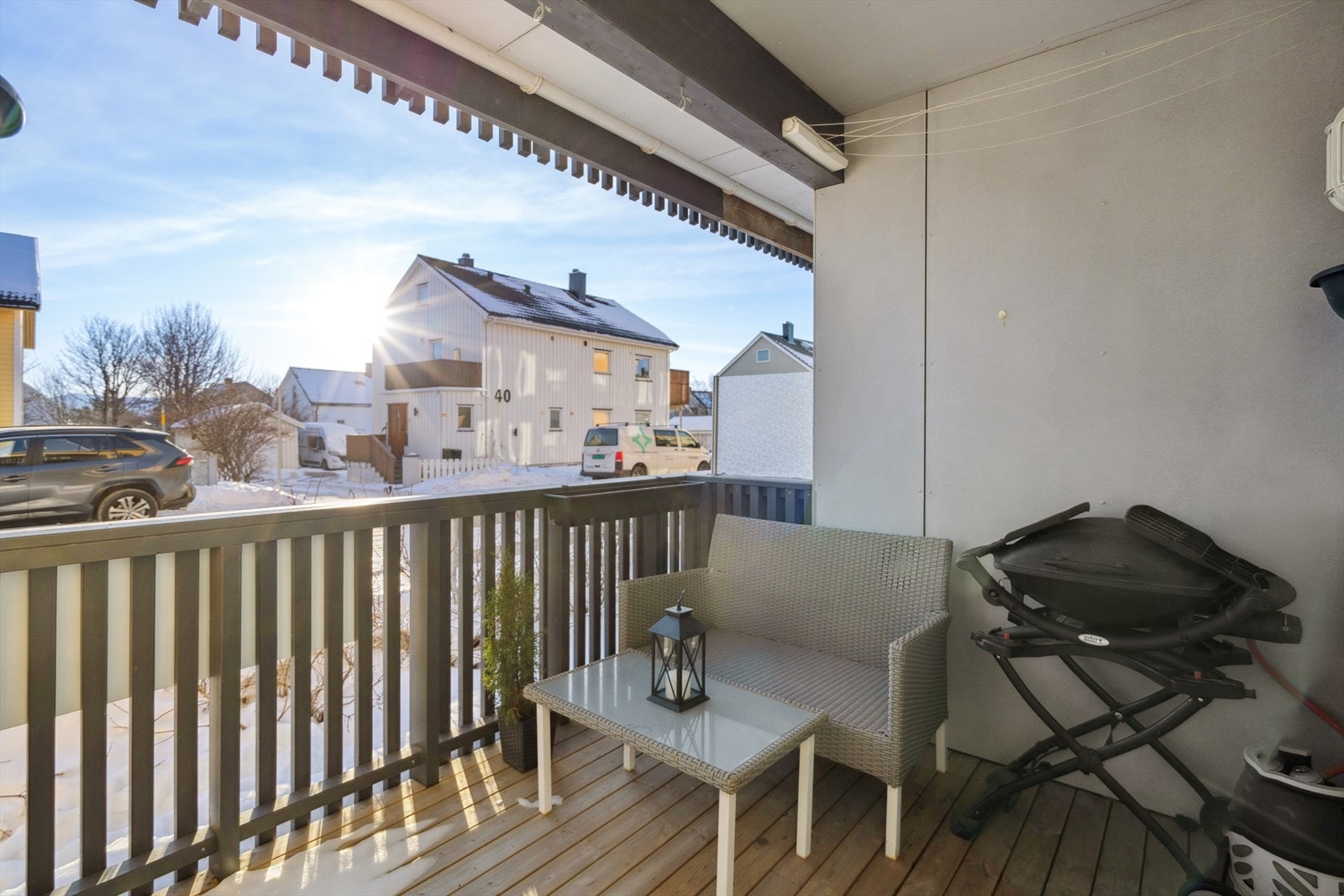 Verandaen er lun og usjenert Galleribilde