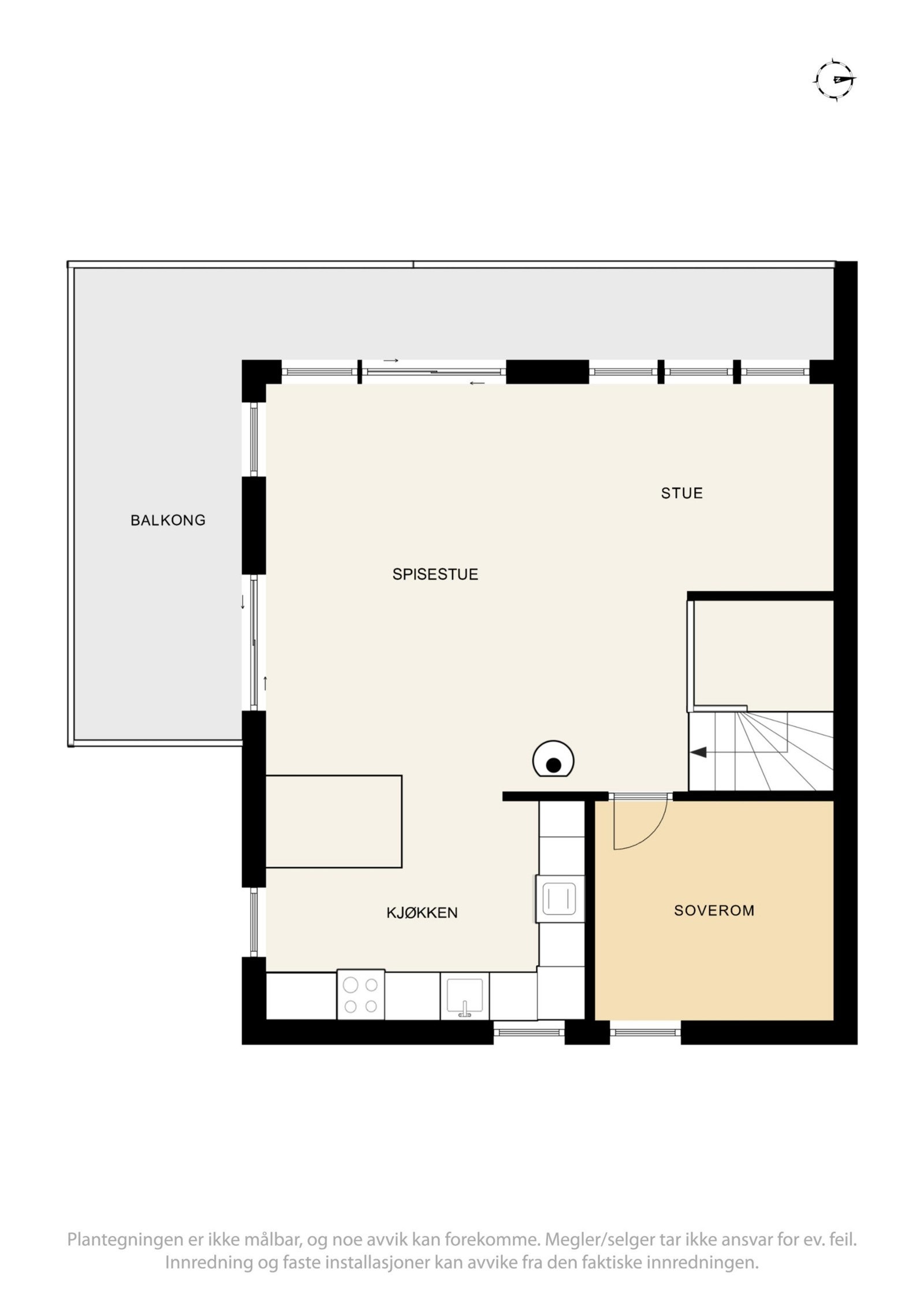 Plantegning av boligens 2. etasje Galleribilde