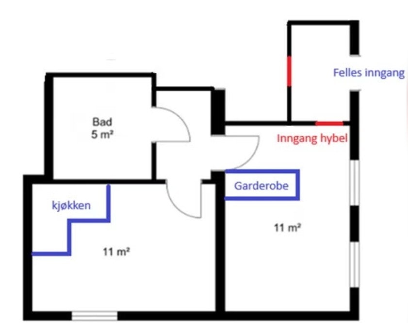 Plantegning Galleribilde