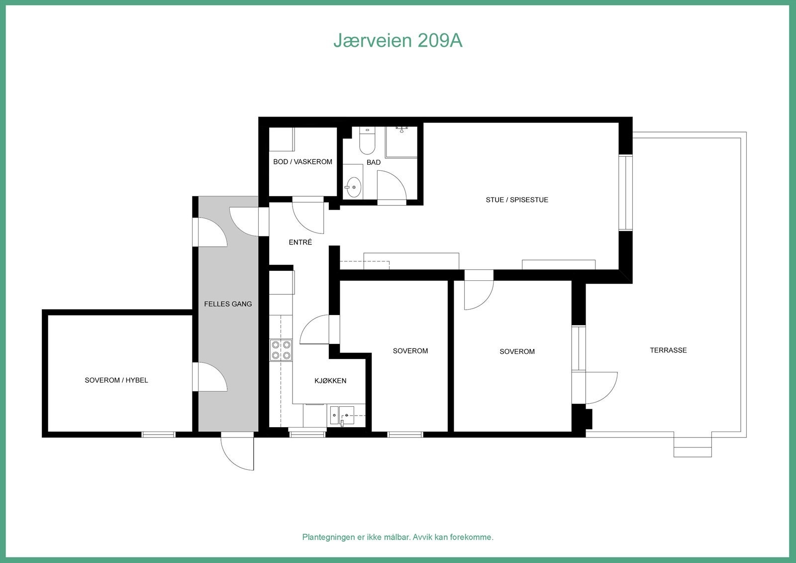 Plantegning Galleribilde
