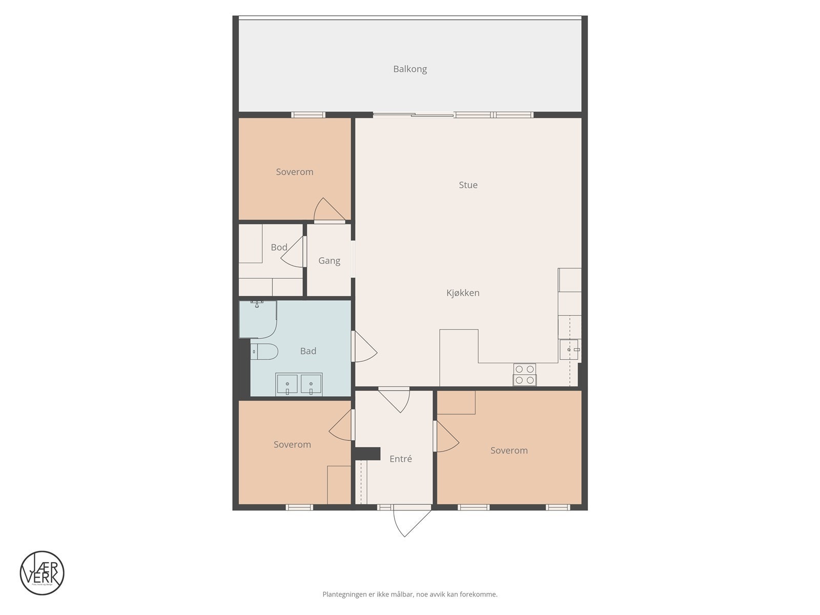 Plantegning Stasjonsvegen 26 Galleribilde