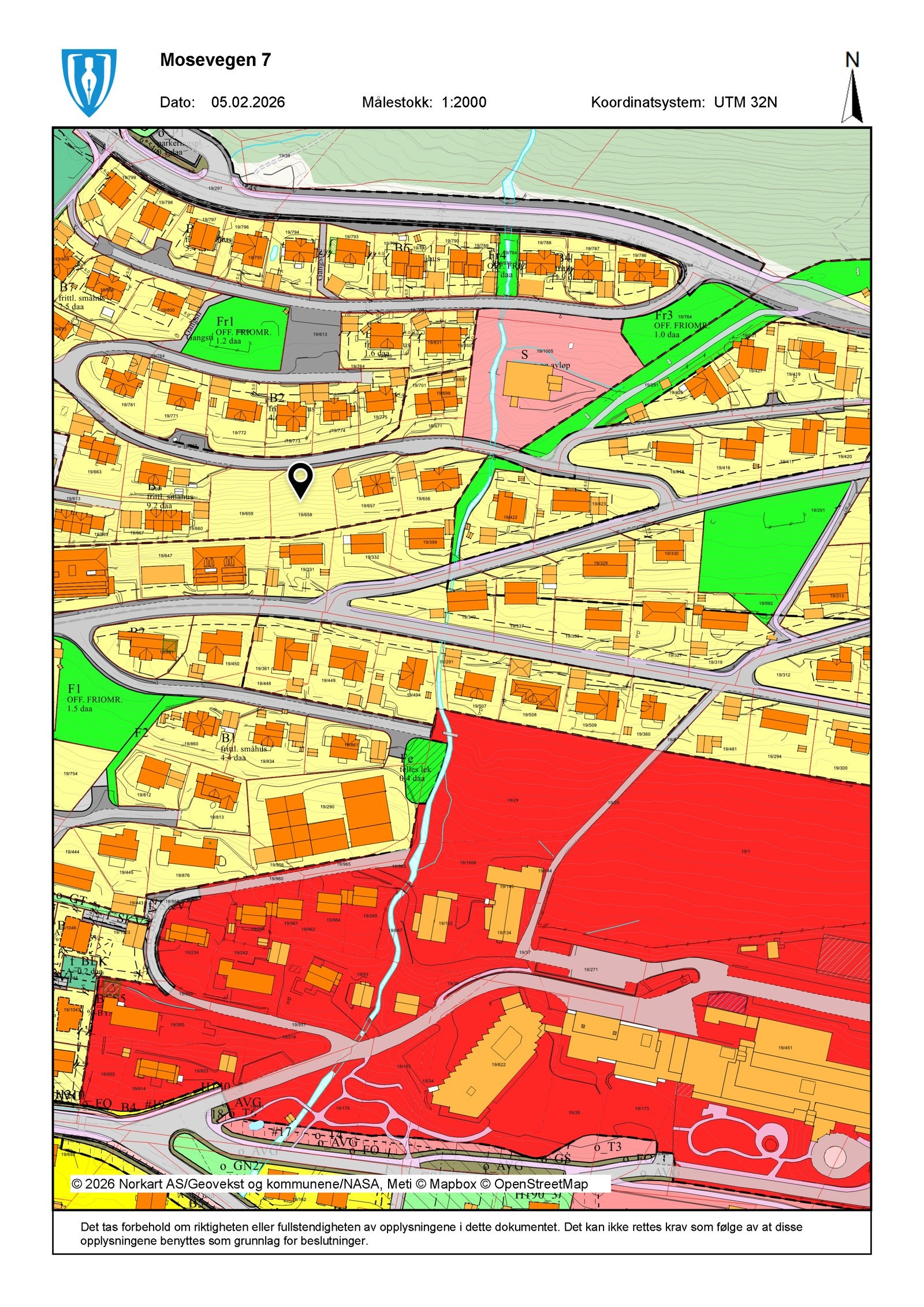 Reguleringsplankart Galleribilde