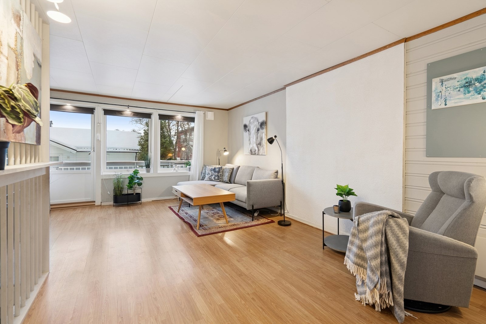 I denne etasjen er det stue og to soverom Galleribilde