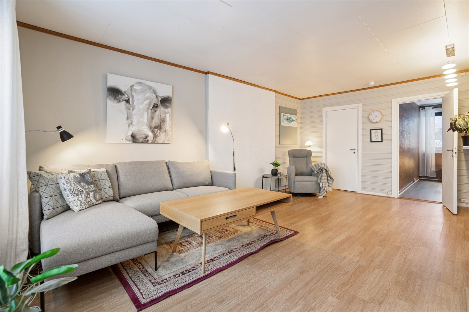 Vi har flyttet oss opp til stuen i 2 etasje Galleribilde