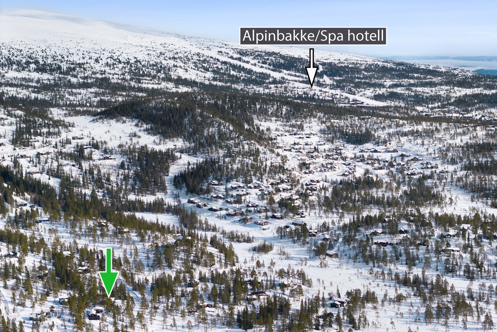 Få minutters kjøretur til blant annet Norefjell ski og spa. Eventuelt skispor rett utenfor døren med oppkjørte løyper hele veien frem Galleribilde