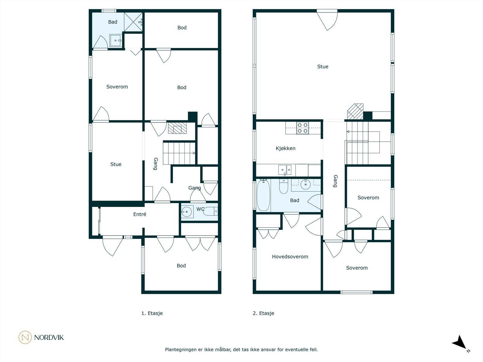 Oversikt plantegninger Galleribilde