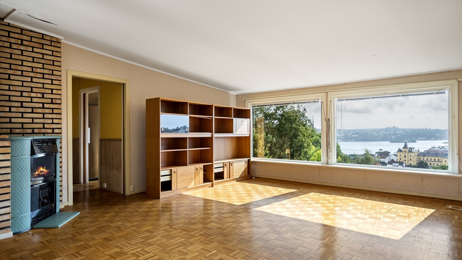 Bilde av stue før skade Galleribilde