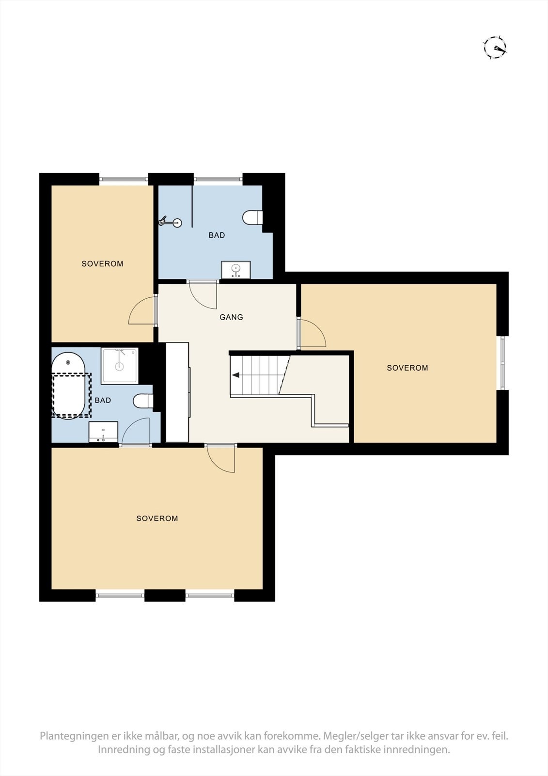 Plantegning 2. etasje. Galleribilde