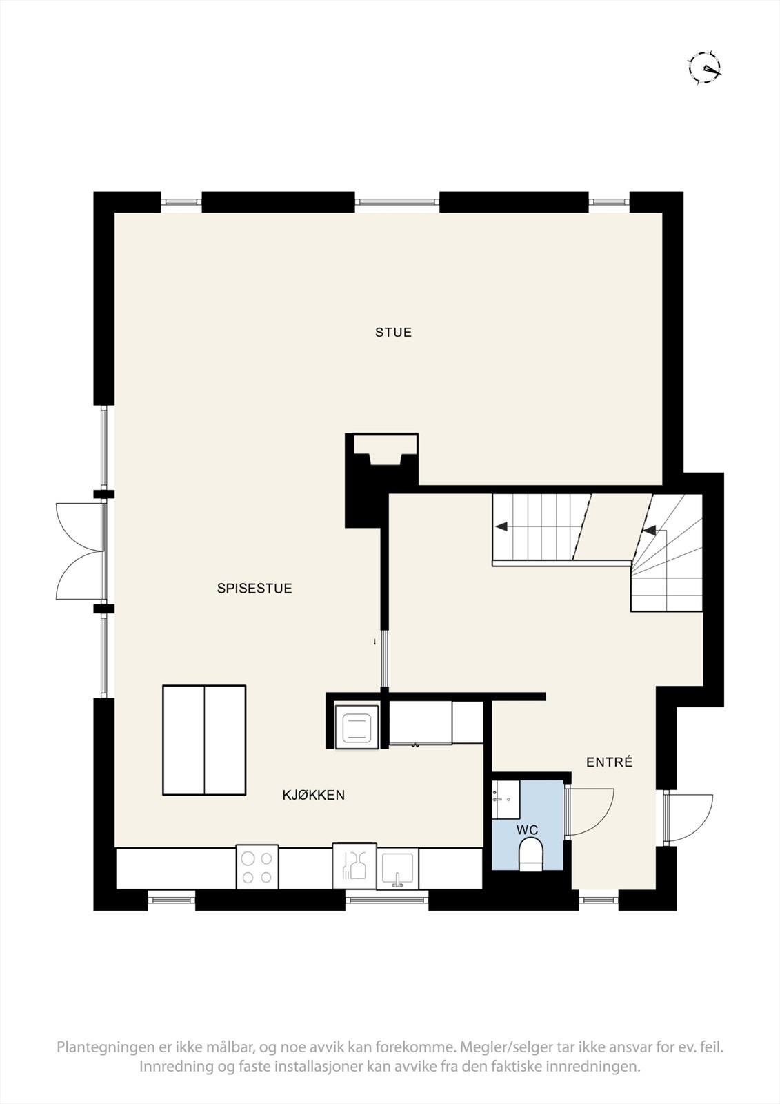 Plantegning 1. etasje. Galleribilde