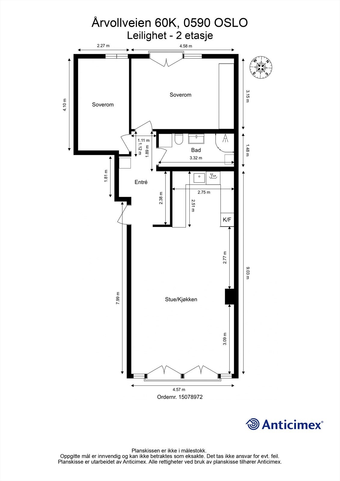 Plantegning Galleribilde