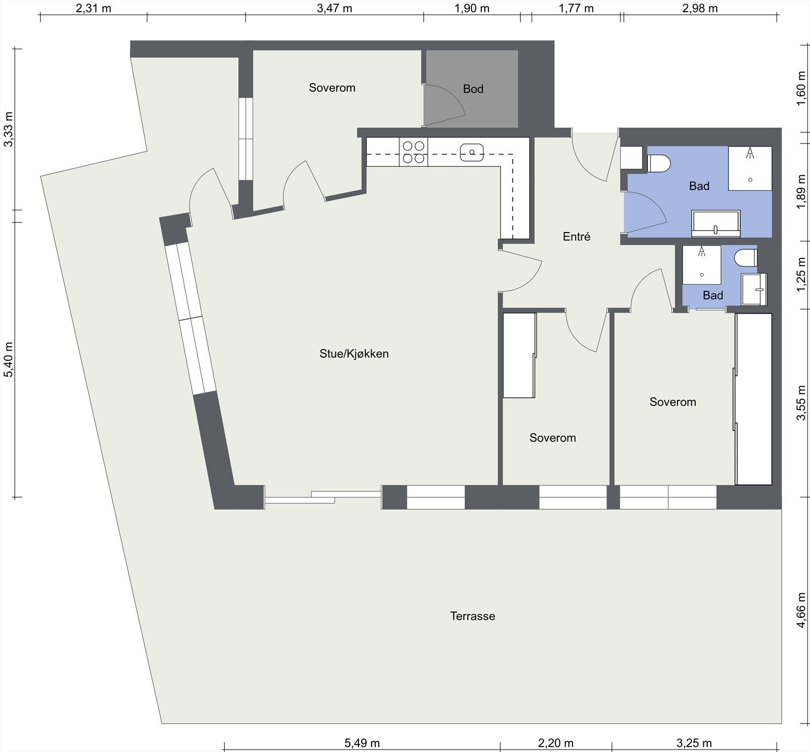 Plantegning. Galleribilde