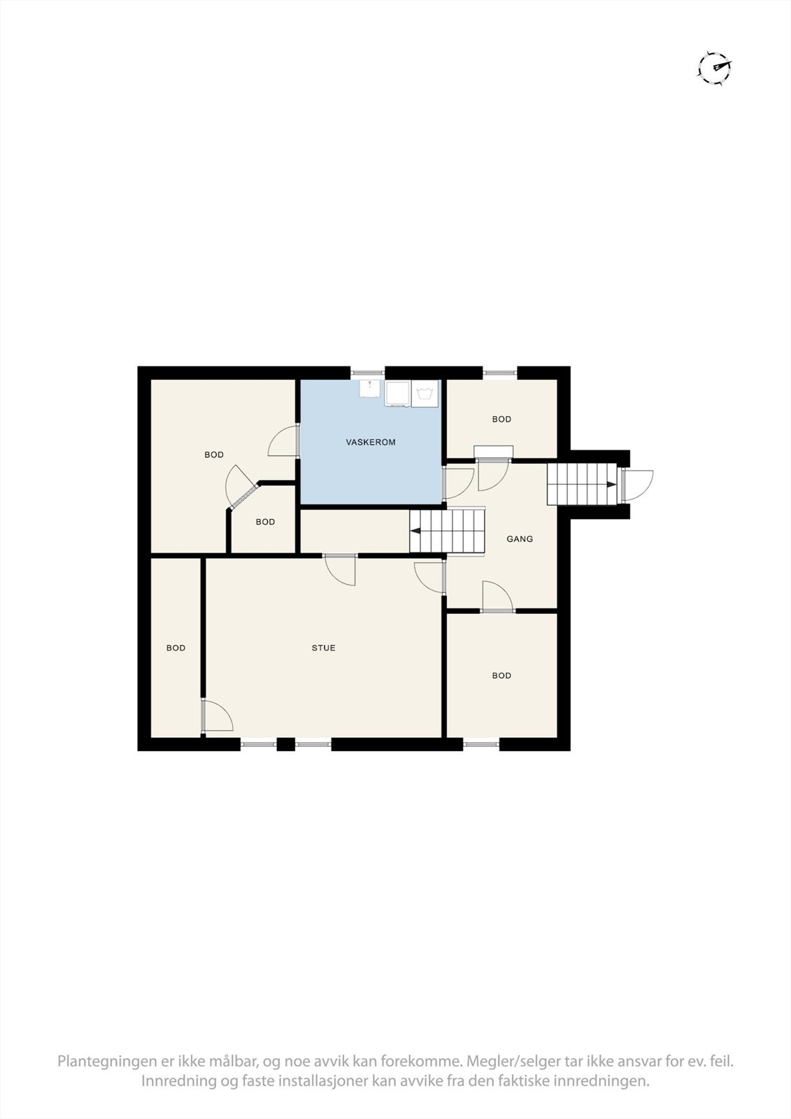 Plantegninger kjelleretasjen Galleribilde