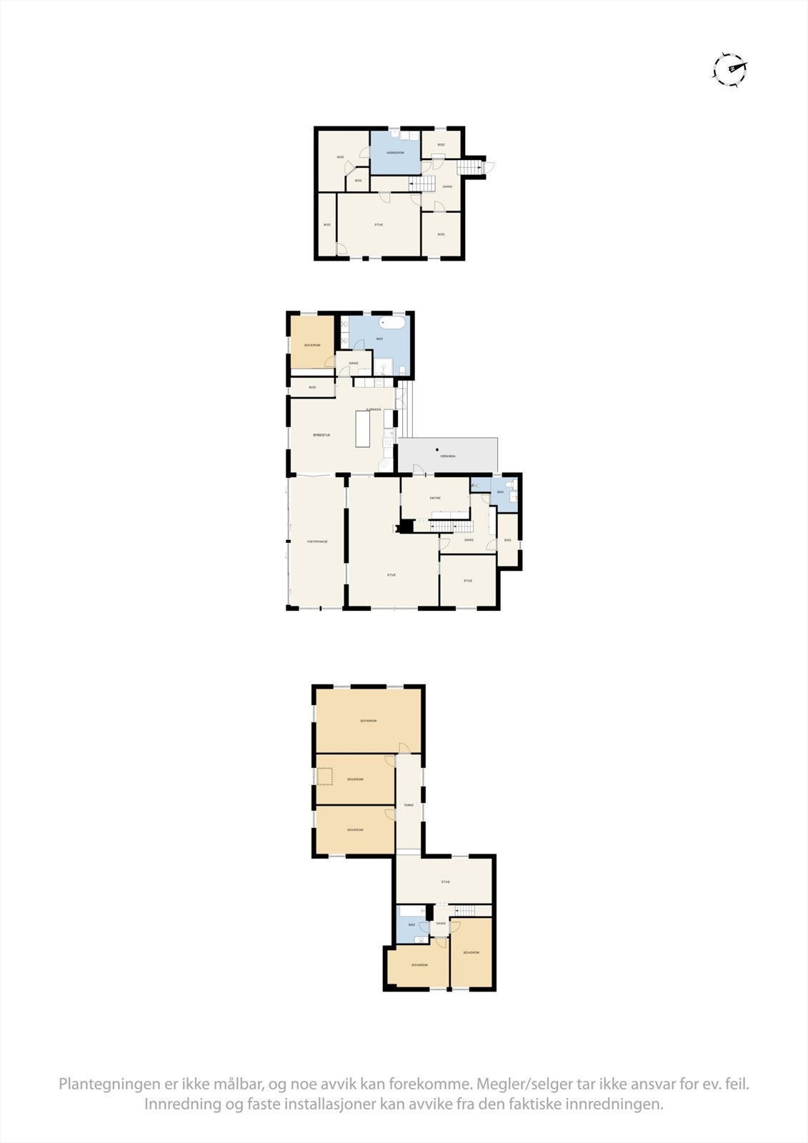 Bolig med underetasje, 1. etg og 2. etg. Galleribilde