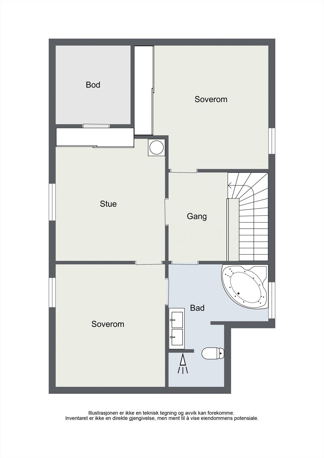 Plantegning 2.etasje. Galleribilde