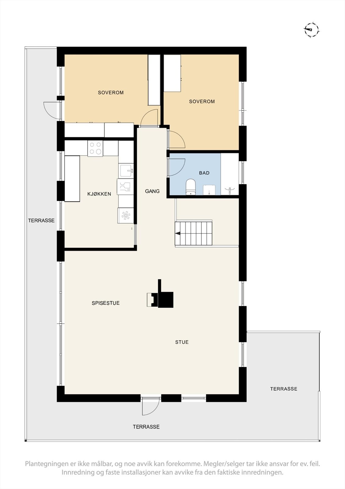 Plantegning 1. etasje. Galleribilde