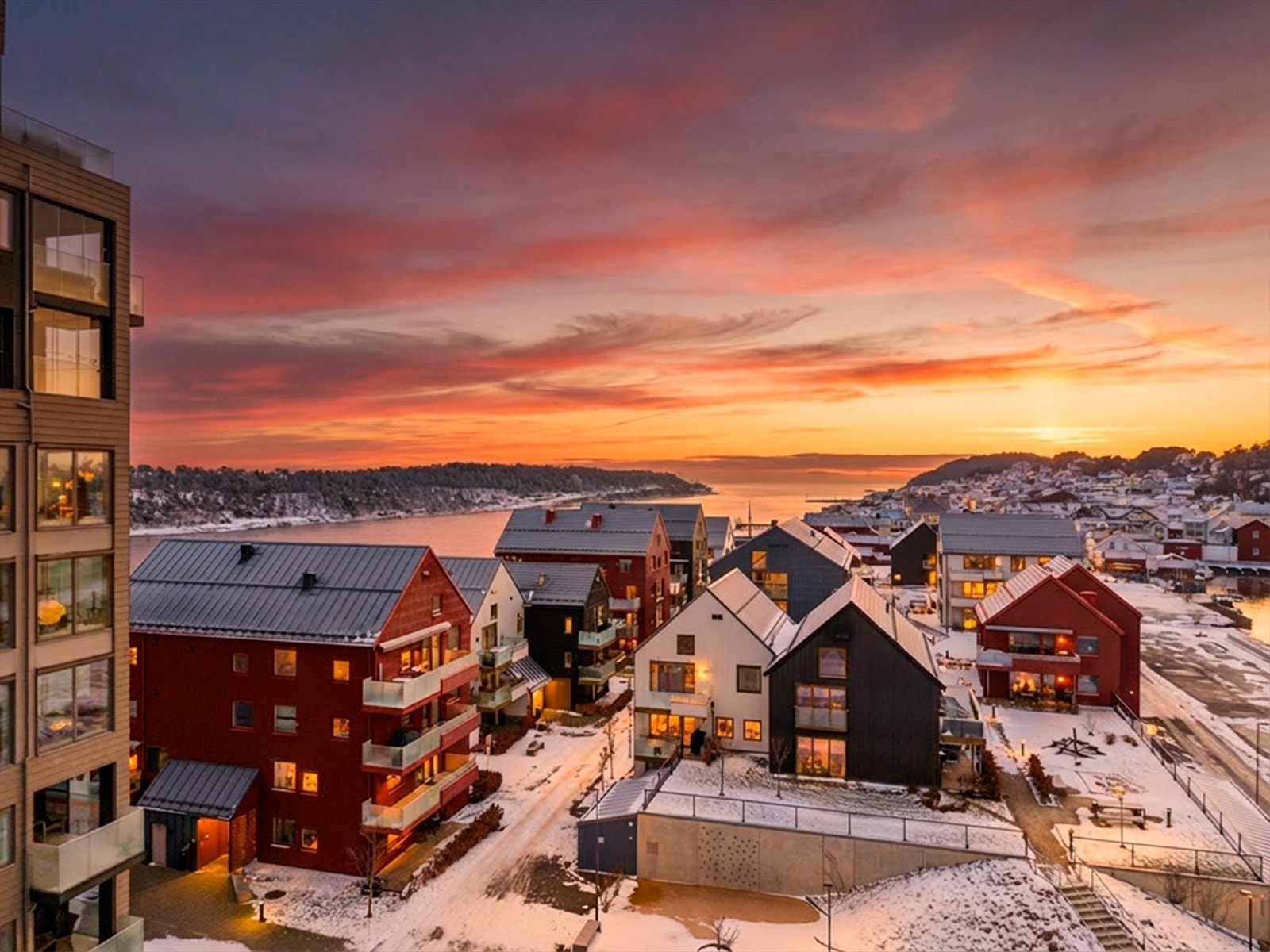 Bebyggelsen på Smietangen er delt opp i 5 hovedområdet med ulike karakterer Galleribilde