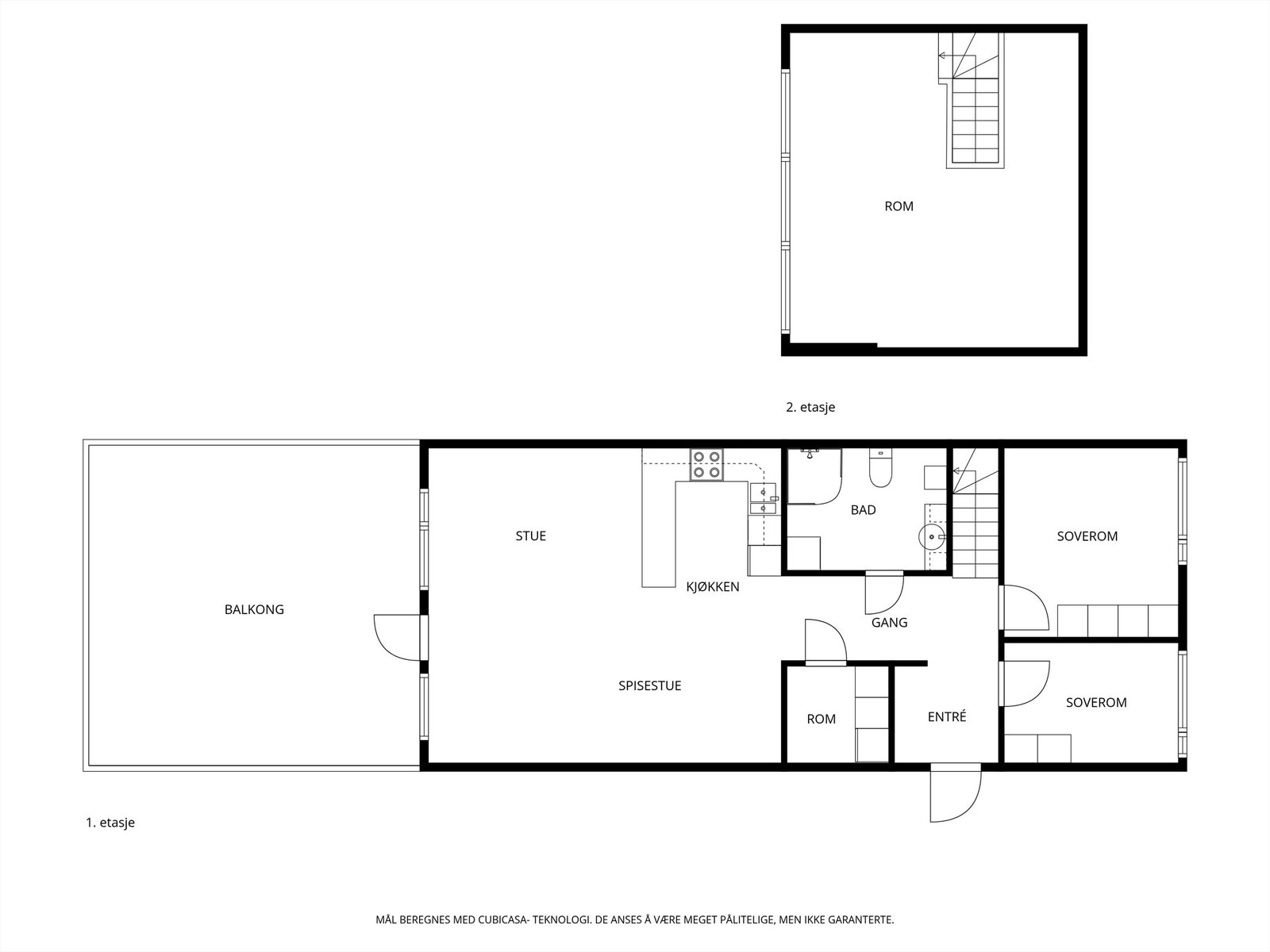 Leiligheten disponerer også to eksterne boder på hhv. 4,5 og 2,5 kvm. Galleribilde
