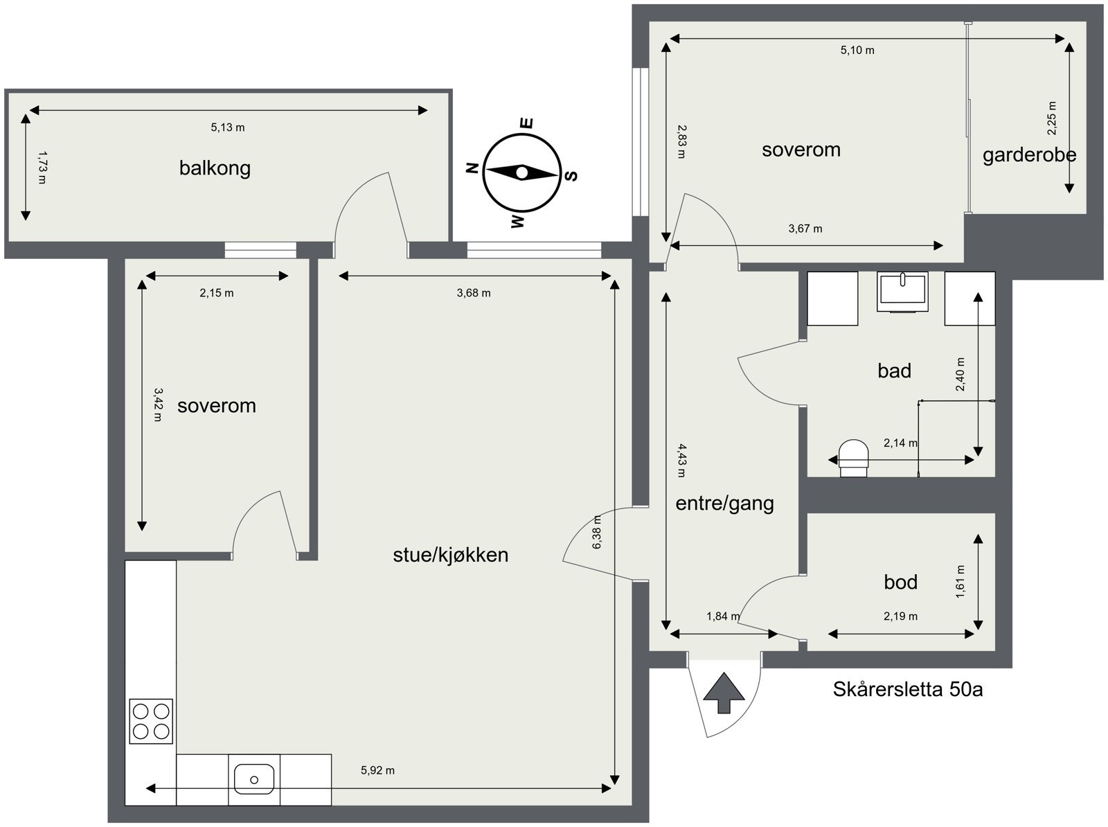 Plantegning Galleribilde