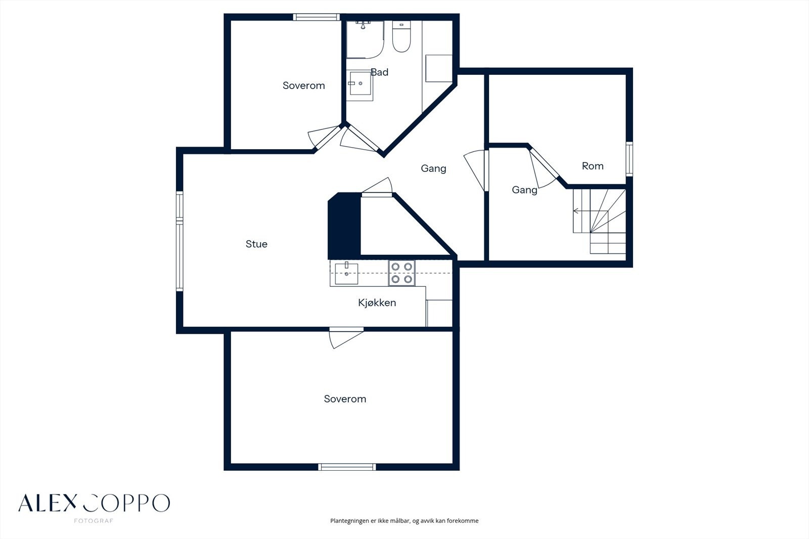 Plantegning loftetasje Galleribilde
