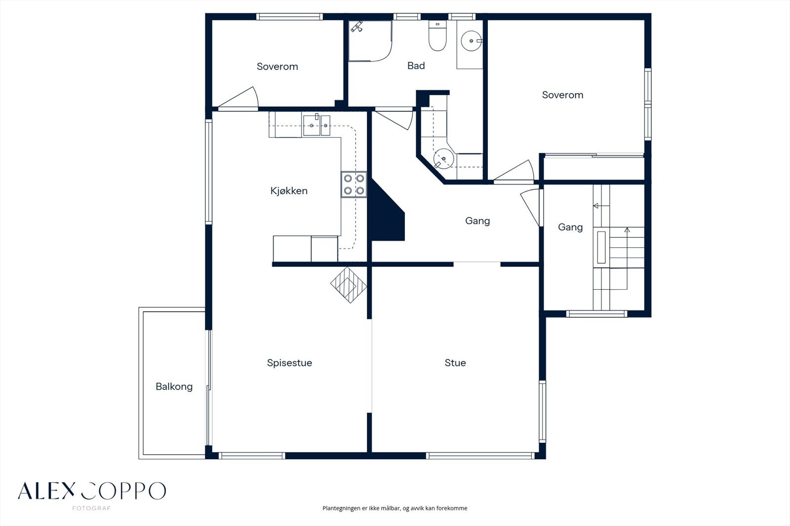 Plantegning 2.etasje Galleribilde