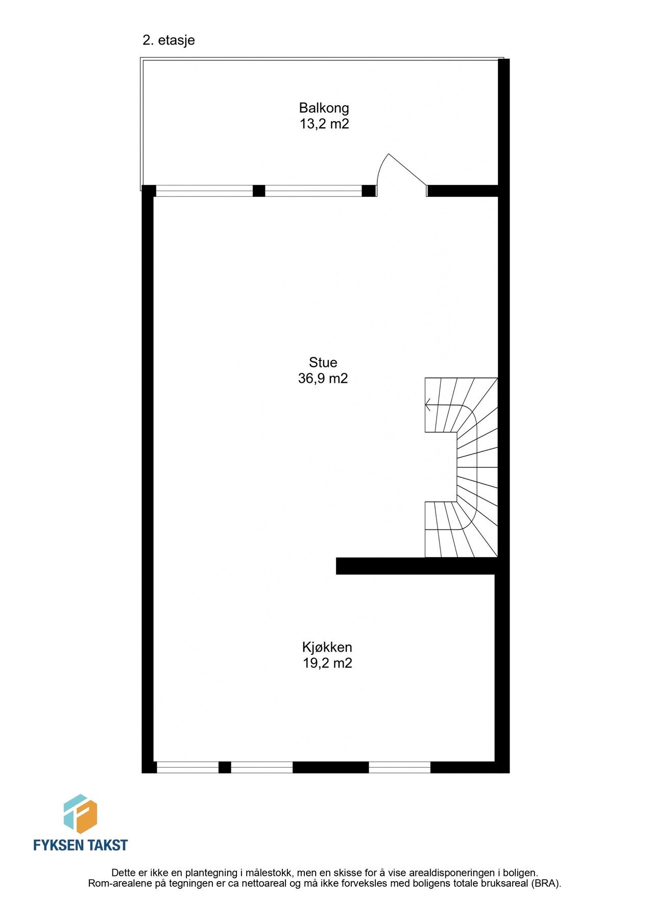 Planskisse 2.etg. Galleribilde