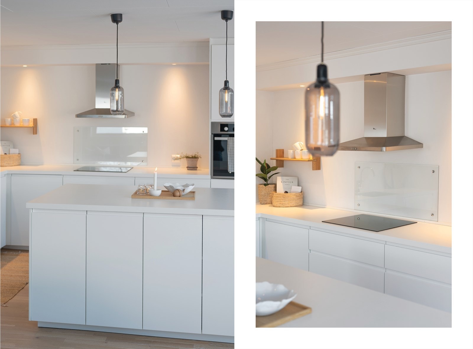 Moderne IKEA kjøkken med rene flater Galleribilde