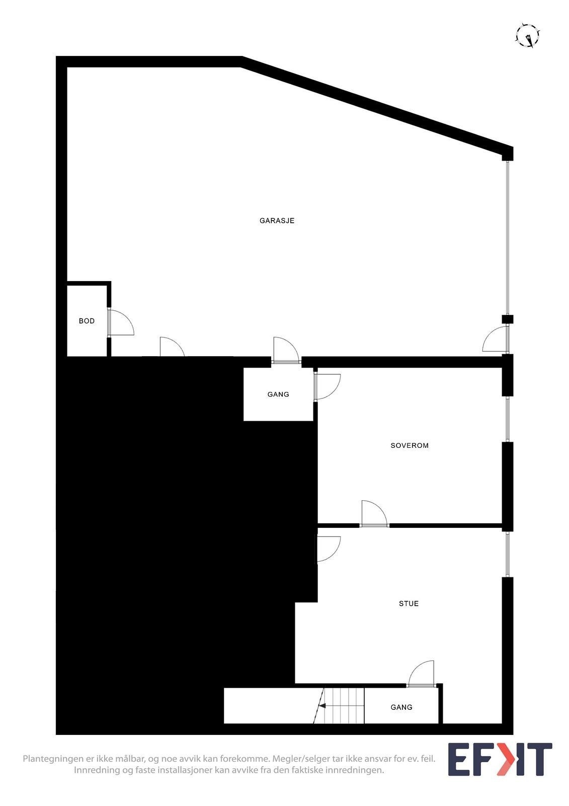 Planskisse U. etasje Galleribilde