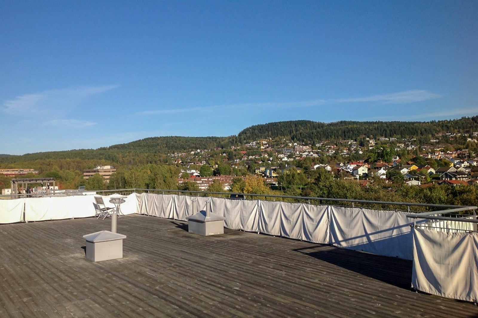 Stor felles takterrasse til glede for beboerne Galleribilde