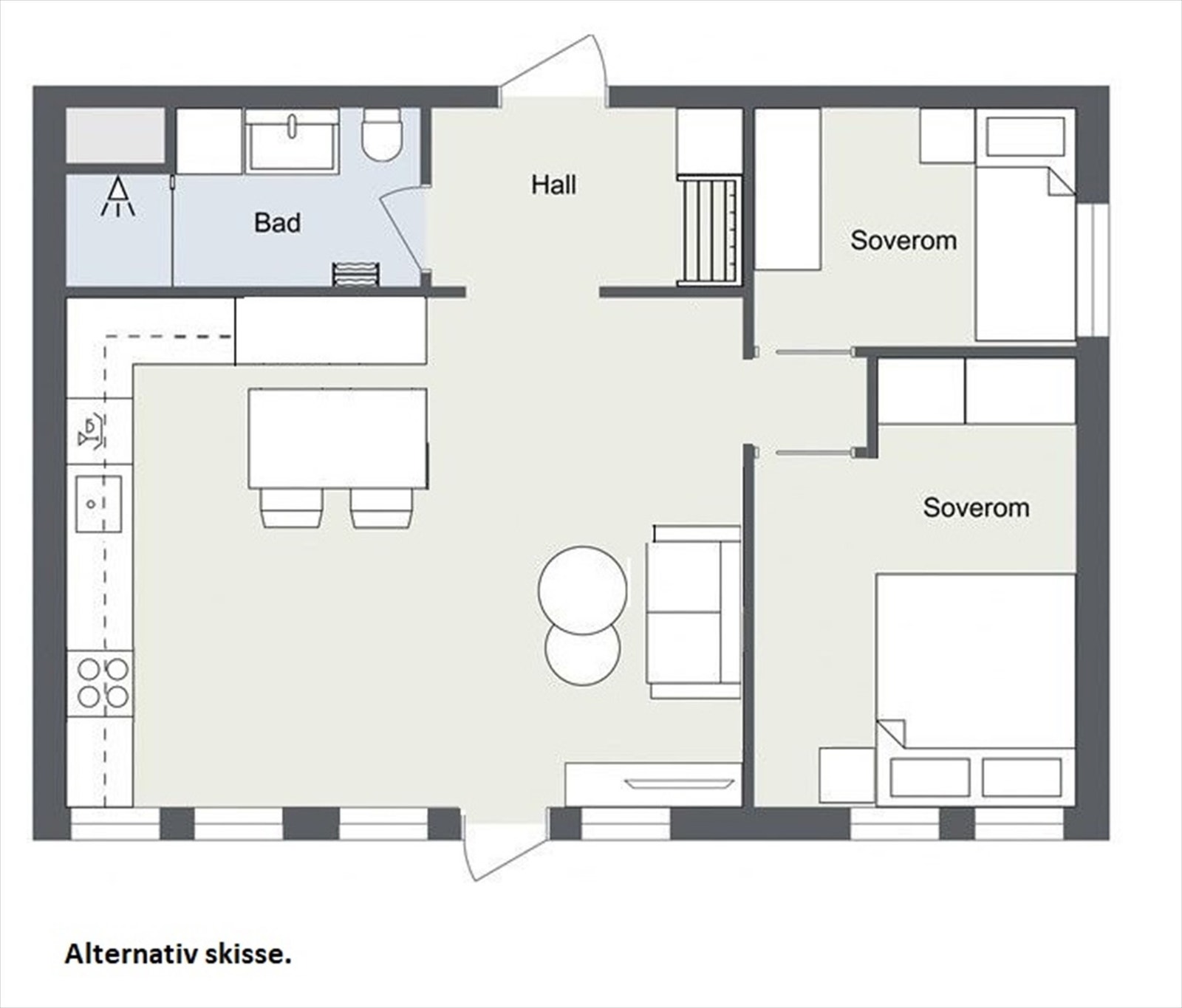 Alternativ skisse Galleribilde