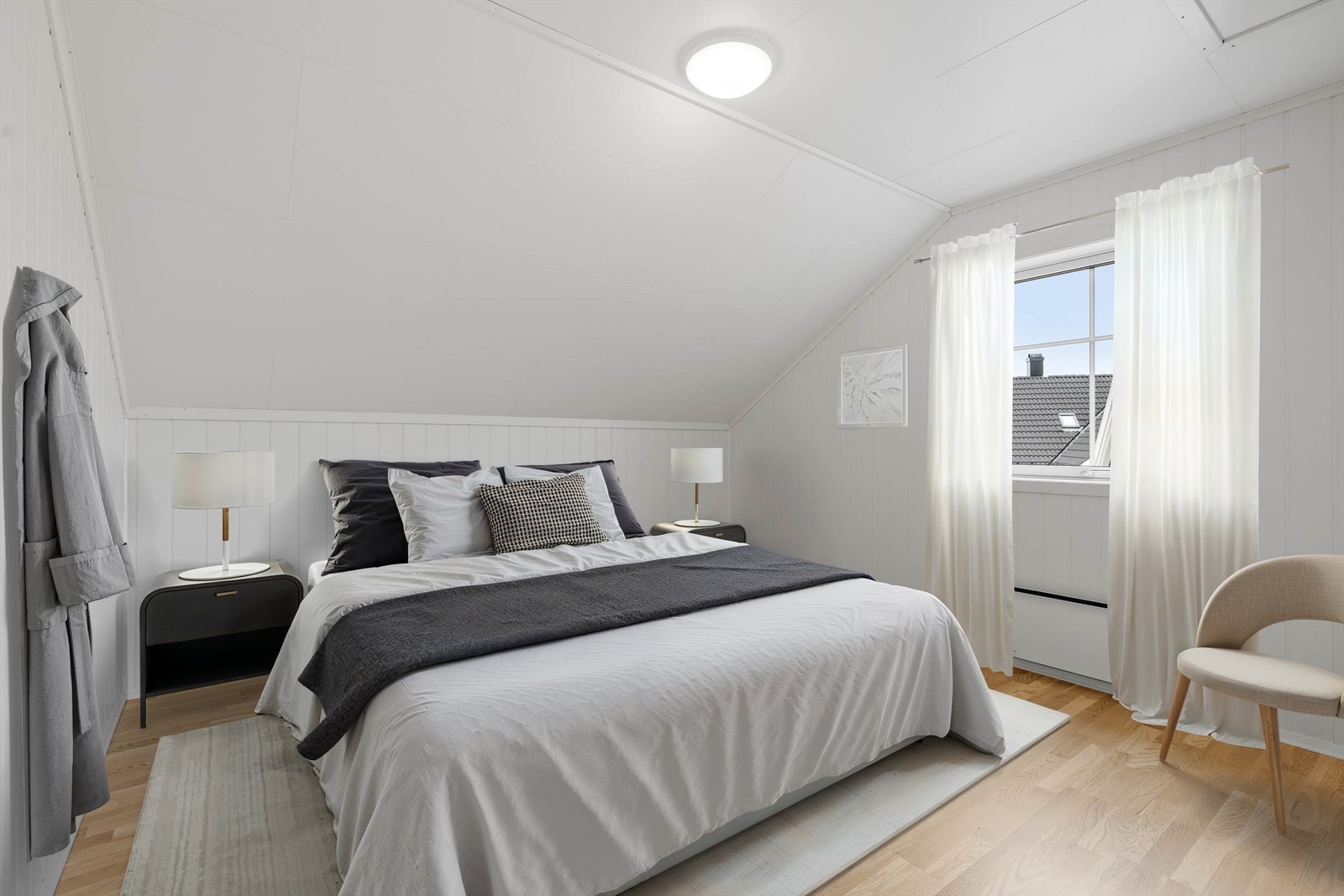 Hovedsoverom - Digitalt møblert. Galleribilde