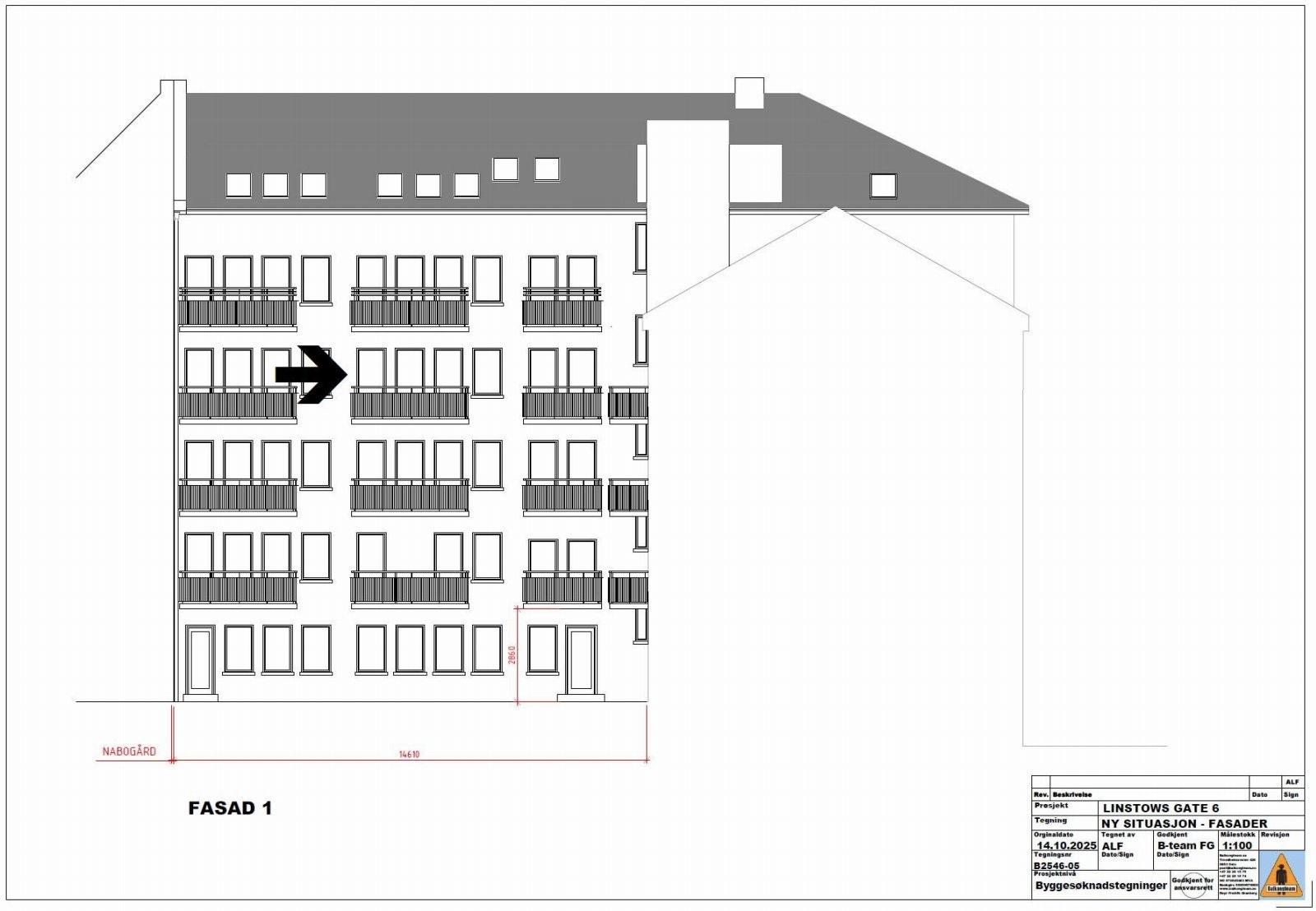 Fasade balkongsøknad Galleribilde