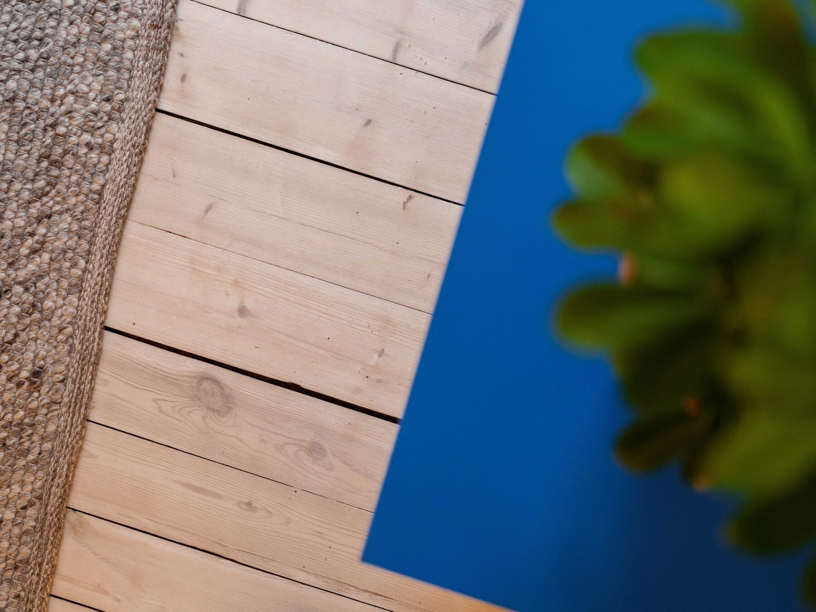 Originale tregulv i stue og kjøkken. Slipt og oljet. Galleribilde