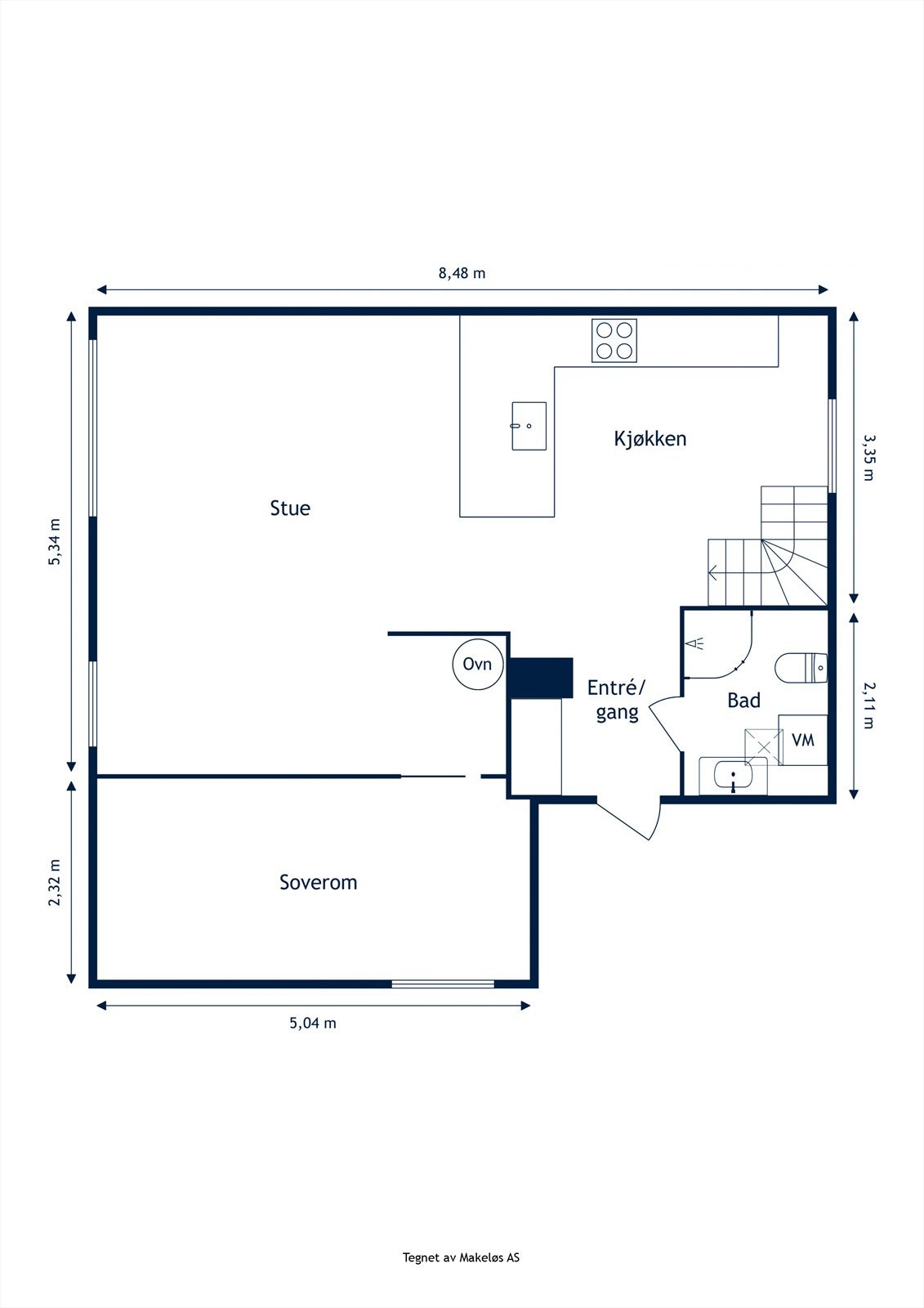 Plantegning 2. etasje Galleribilde
