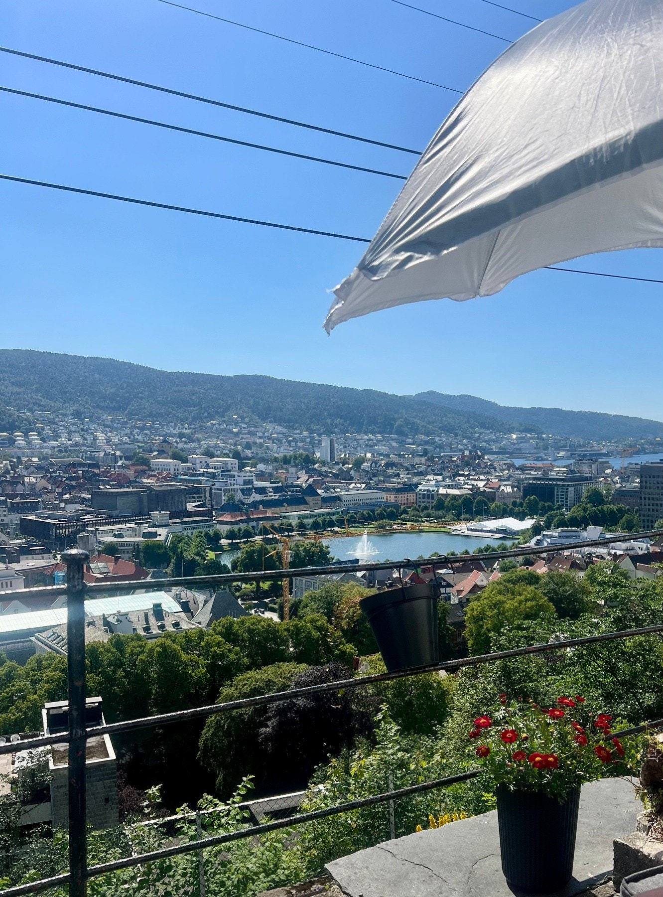 Uteplassen er helt magisk på sommeren. Galleribilde